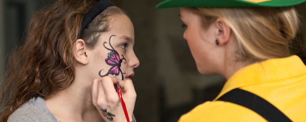 Ansigtsmaler til børnefødselsdag