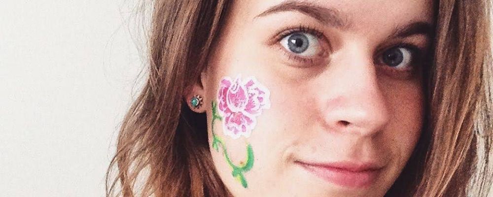 Ansigtsmaling på voksen